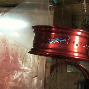 ep 06 22 powder coated harley rim candy red